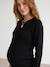 Close-fitting maternity jumper black+green - vertbaudet enfant 