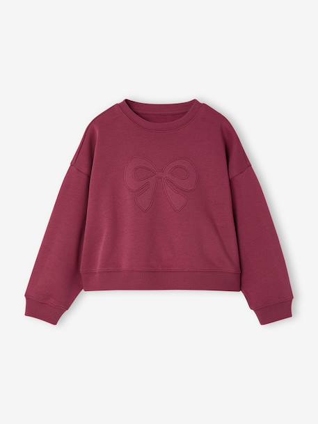 Sweatshirt and joggers set for girls plum - vertbaudet enfant 