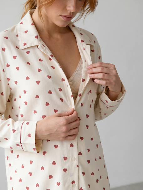 Maternity and nursing pyjamas ecru - vertbaudet enfant 