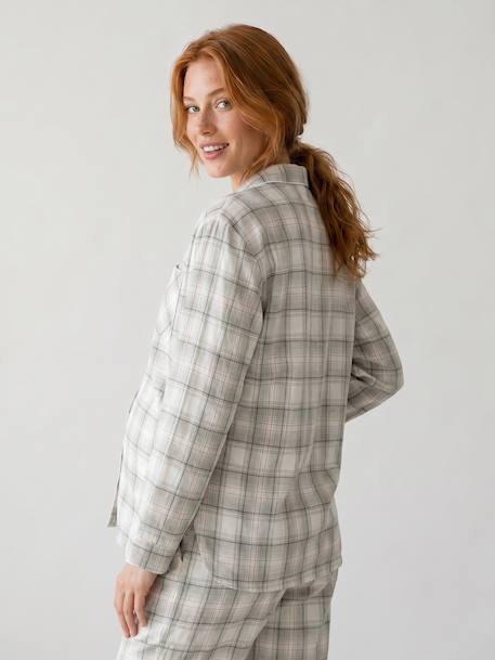 Pyjama grossesse et allaitement bois de rose - vertbaudet enfant 