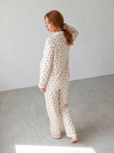 Maternity and nursing pyjamas ecru - vertbaudet enfant 