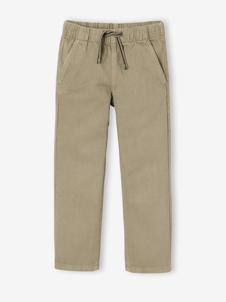 Easy-to-put-on fluid trousers for boys medium blue+night blue+sage green+terracotta - vertbaudet enfant 