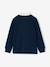 Long-sleeved polo shirt for boys navy blue - vertbaudet enfant 