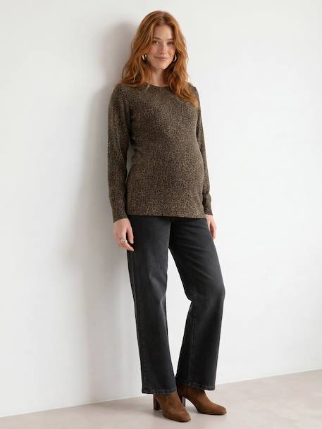 Close-fitting maternity jumper black+green - vertbaudet enfant 