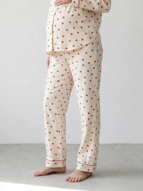 Pyjama grossesse et allaitement écru - vertbaudet enfant 