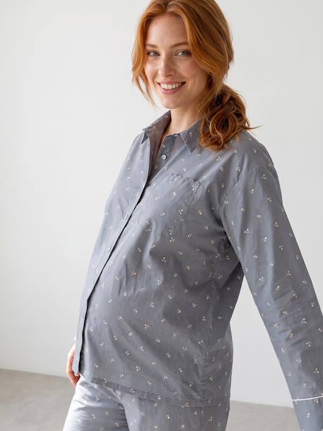 Pyjama grossesse et allaitement vert sauge - vertbaudet enfant 