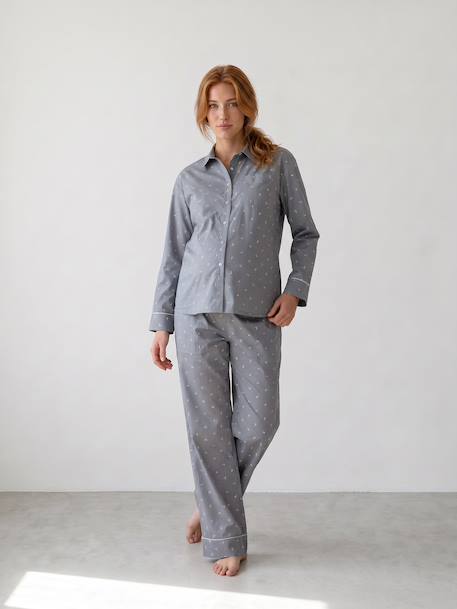 Pyjama grossesse et allaitement vert sauge - vertbaudet enfant 