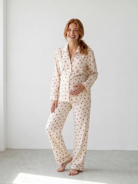 Maternity and nursing pyjamas ecru - vertbaudet enfant 