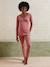 Set of 2-piece organic cotton* maternity and nursing pyjamas old rose - vertbaudet enfant 