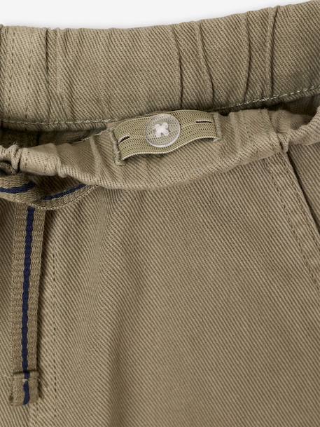 Easy-to-put-on fluid trousers for boys medium blue+night blue+sage green+terracotta - vertbaudet enfant 