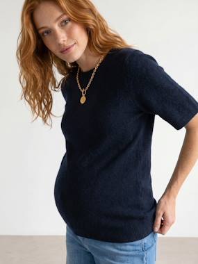 Short-sleeved maternity jumper - vertbaudet enfant