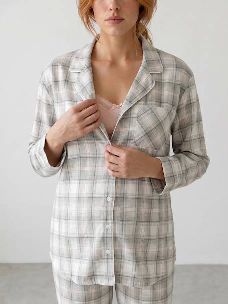 Maternity and nursing pyjamas dusky pink - vertbaudet enfant 