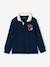 Long-sleeved polo shirt for boys navy blue - vertbaudet enfant 
