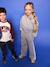 Wide-leg joggers for girls marl grey - vertbaudet enfant 