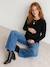 Pull de grossesse noir+vert - vertbaudet enfant 