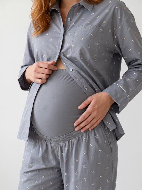 Maternity pyjamas and nursing sage green - vertbaudet enfant 