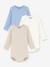 Lot 3 bodies manches longues beige - vertbaudet enfant 