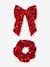 Barrette et chouchou à sequins rouge - vertbaudet enfant 