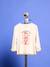 Long-sleeved T-shirt for girls ecru - vertbaudet enfant 