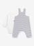 Dungarees and bodysuit set PETIT BATEAU white - vertbaudet enfant 