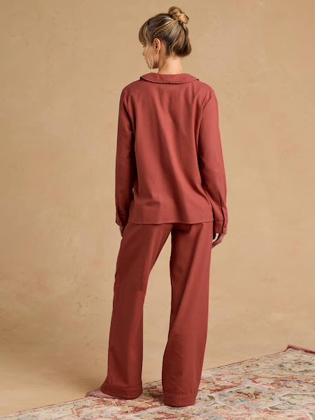 2-piece maternity pyjamas terracotta - vertbaudet enfant 
