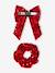 Sequin hair clip and scrunchie for girls red - vertbaudet enfant 