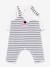 Dungarees and bodysuit set PETIT BATEAU white - vertbaudet enfant 