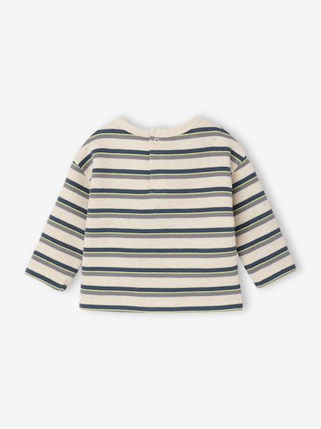 Long-sleeved T-shirt for baby boys marl beige - vertbaudet enfant 