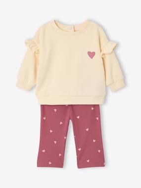 -Sweatshirt and leggings set for baby girls