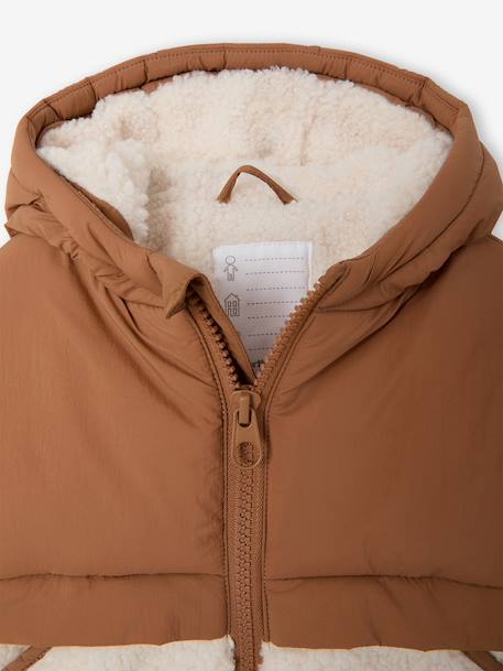 Puffer jacket with hat and mittens for baby boys hazel - vertbaudet enfant 