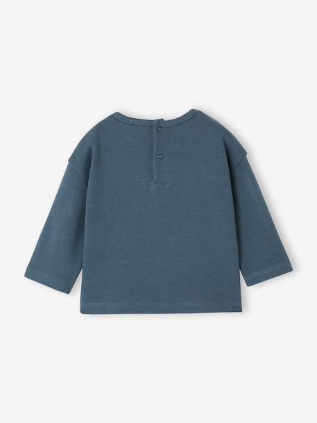 Long-sleeved T-shirt for baby boys peacock blue - vertbaudet enfant 
