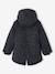 Romantic Hooded Parka for Girls anthracite+green+navy blue - vertbaudet enfant 