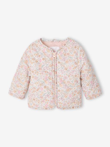 Parka + lightweight jacket 3-in-1 for babies old rose+olive+rosy - vertbaudet enfant 