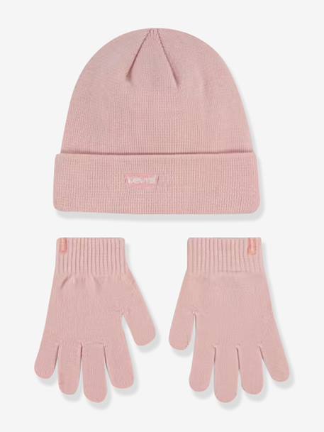 Hat and gloves set by LEVI'S rose - vertbaudet enfant 