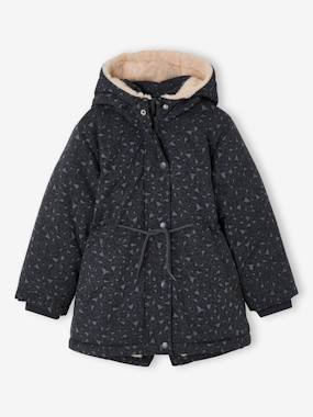 Parka fille à capuche romantique - vertbaudet enfant Fille-Parka fille à capuche romantique