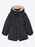 Parka fille à capuche romantique anthracite+marine+vert - vertbaudet enfant 