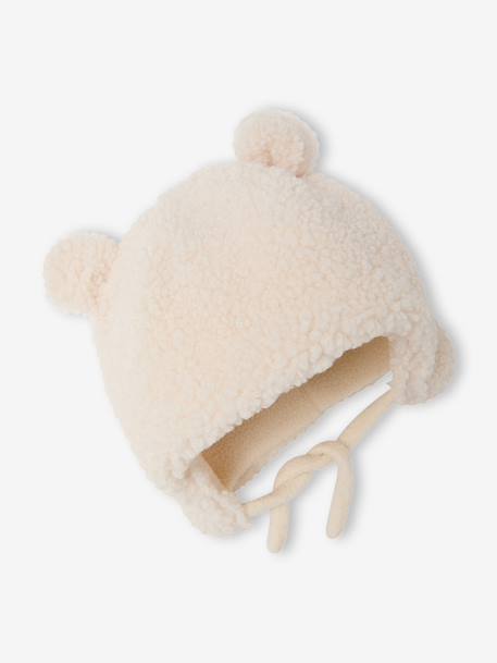 Puffer jacket with hat and mittens for baby girls sage green - vertbaudet enfant 