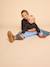Leopard Sweatshirt for Girls, Mother/Daughter Capsule Capsule, ENVIE DE FRAISE beige+dark grey - vertbaudet enfant 