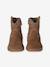 Chaussures premiers pas bébé boots cuir marron - vertbaudet enfant 