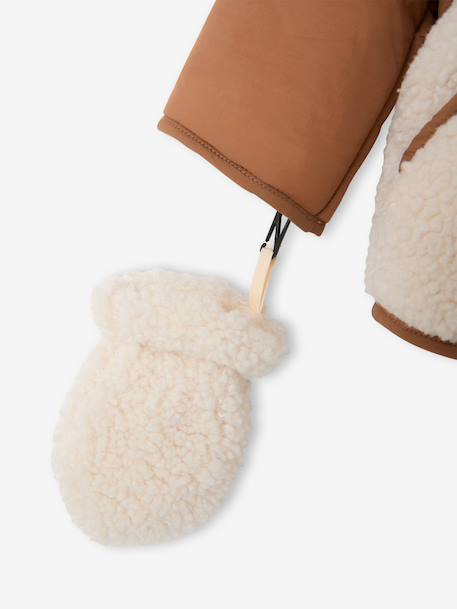 Puffer jacket with hat and mittens for baby boys hazel - vertbaudet enfant 