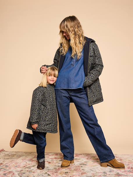 Parka réversible femme Capsule famille kaki - vertbaudet enfant 