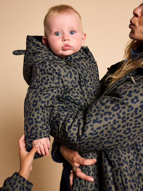 Reversible snowsuit khaki - vertbaudet enfant 