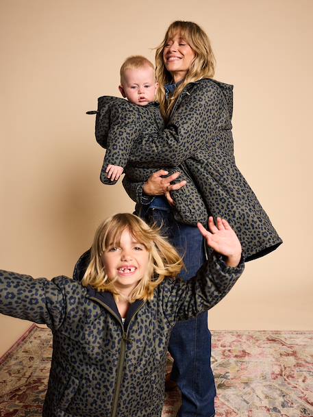 Reversible parka khaki - vertbaudet enfant 
