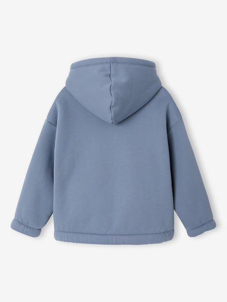 Hooded sweatshirt for boys medium blue - vertbaudet enfant 