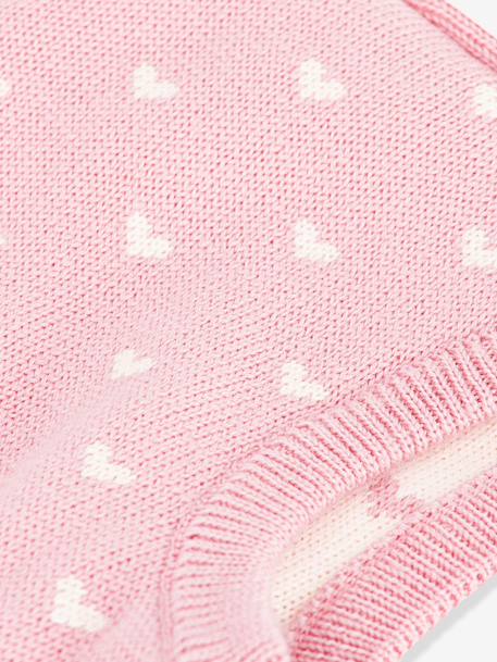 Cagoule bébé imprimée cœurs rose - vertbaudet enfant 