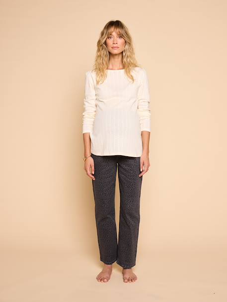 Maternity mom jeans denim grey - vertbaudet enfant 