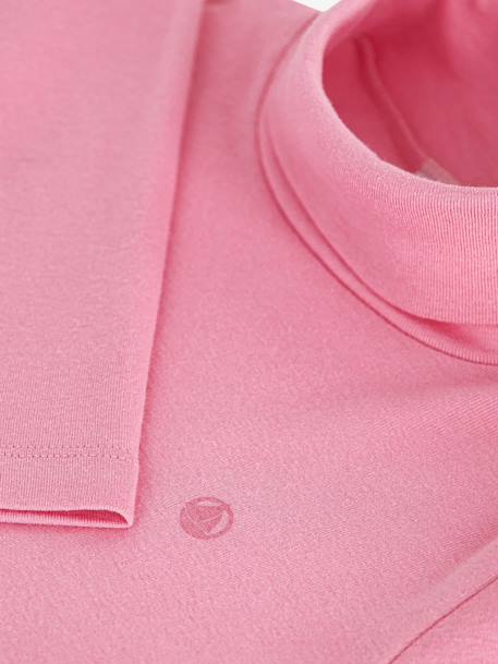 Roll neck top for kids by PETIT BATEAU rose - vertbaudet enfant 