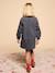 Printed dress for girls denim grey - vertbaudet enfant 