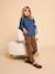Girls' zebra print leggings from the ENVIE DE FRAISE mother-daughter capsule collection beige+chocolate - vertbaudet enfant 