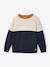 Customisable crew neck sweatshirt for boys navy blue - vertbaudet enfant 